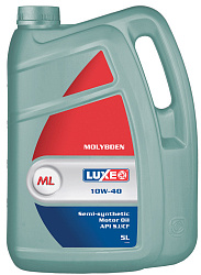 Моторное масло LUXE Molybden  10W-40  5 л. п/синт.