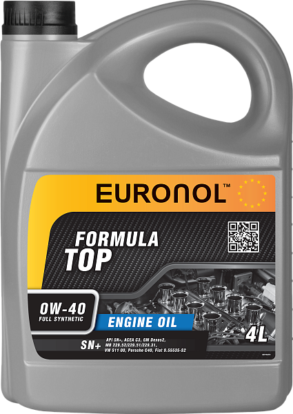 Моторное масло EURONOL TOP FORMULA  0W-40  4 л. синт.