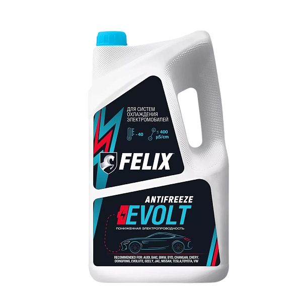 Антифриз FELIX Evolt (-40) сине-зеленый  5 кг.