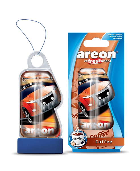 Ароматизатор подвесной Areon REFRESHMENT LIQUID Coffee комплект 24 шт.