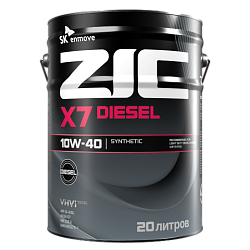 Моторное масло ZIC X7 Diesel  10W-40  20 л. синт.