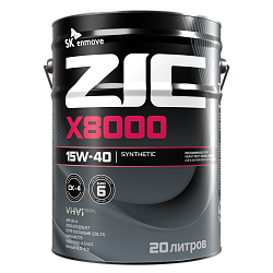 Моторное масло ZIC X8000  15W-40  20 л. синт.