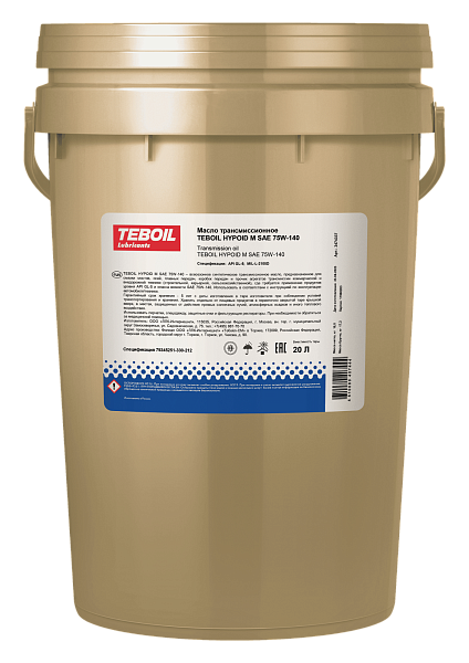 Трансмиссионное масло TEBOIL Hypoid M 75W-140  20 л. синт.