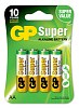 GP Элемент питания AA  Super Alkaline15A-2CR4 (4шт в уп.)         4 шт