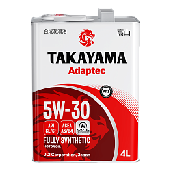 Моторное масло TAKAYAMA Adaptec SL/CF  5W-30  4 л. синт.