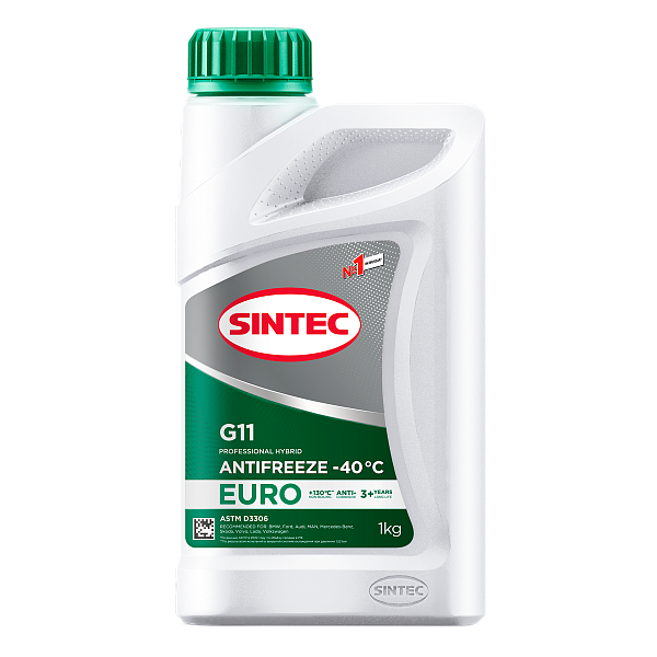 Антифриз зелёный -40 Sintec EURO G-11 Green  1 кг.