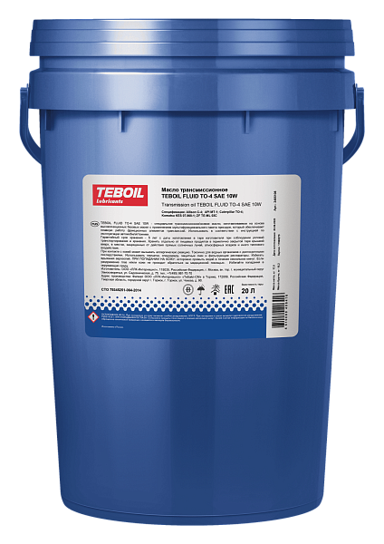 Трансмиссионное масло TEBOIL Fluid TO-4 10W  20 л. мин.