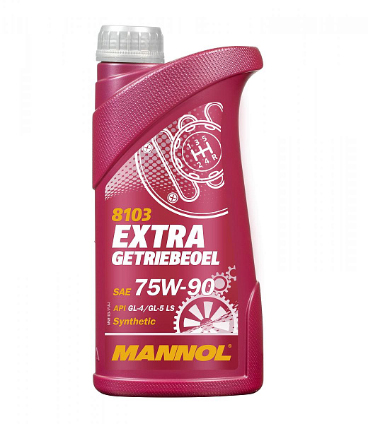 75/90 Extra Gear Oil/ Getriebeoel MANNOL   1л. синт. API GL 4/GL 5 LS Масло трансмиссионное /кор.20шт./