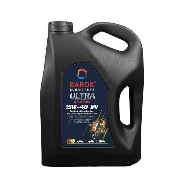 Моторное масло BAROX ULTRA  Revo Plus 5W-40 A3/B4 SN/CF синт.  4 л.