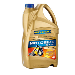 Моторное масло RAVENOL Motobike 4T Mineral 15W-40  4 л. мин.