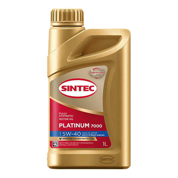 Моторное масло SINTEC Platinum 7000 C3 SP  5W-40  1 л. синт.