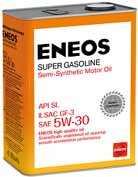 Моторное масло ENEOS Super Gasoline SL  5W-30  4 л. п/синт.