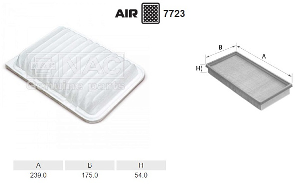 Воздушный фильтр NAC NAC-7723