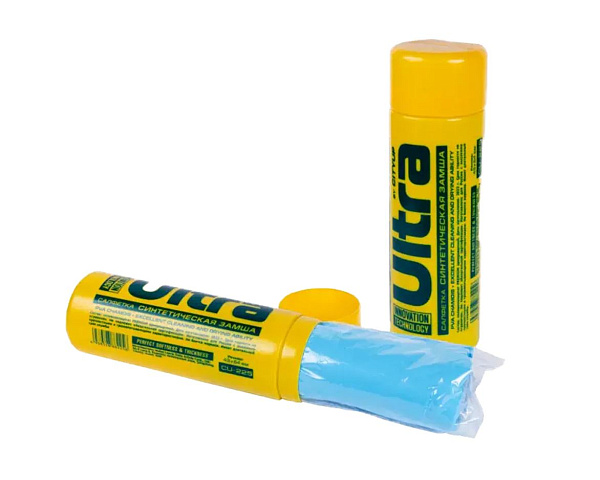 Салфетка из искусственной замши City UP CU-225 в тубе 76х36 см.