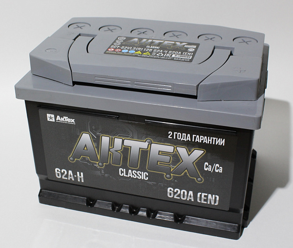 Аккумулятор АКТЕХ Classic  62 Ач, Обратная полярность