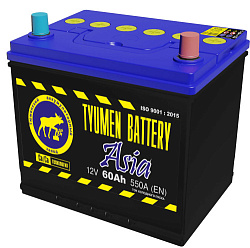 Аккумулятор Tyumen Battery ASIA  60 Ач, Обратная полярность