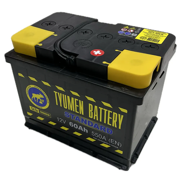 Аккумулятор Tyumen Battery STANDARD  60 Ач, Обратная полярность