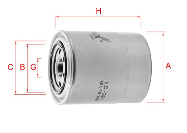 Масляный фильтр LYNXauto LC-321