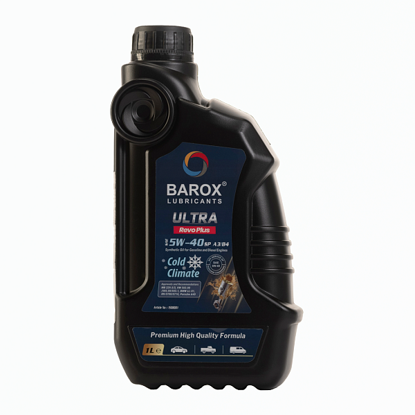 Моторное масло BAROX ULTRA Revo Plus 5W-40  A3/B4 SP  синт. 1 л.