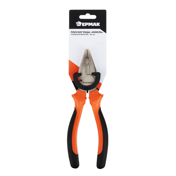 Плоскогубцы ЕРМАК 180мм Никель комбинированные 661-241
