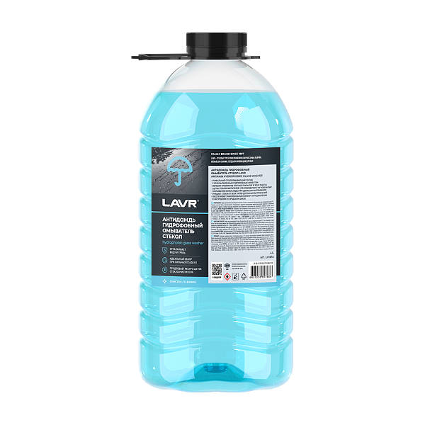 LAVR АнтиДождь гидрофобный омыватель стекол  3,8л. Ln1616