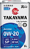 Моторное масло TAKAYAMA Zerotec  0W-20  1 л. синт.