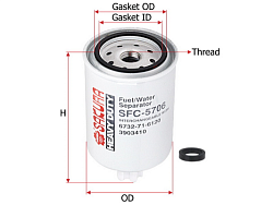 Топливный фильтр  Sakura SFC5706