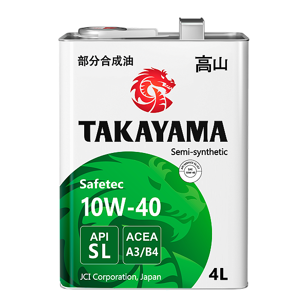 Моторное масло TAKAYAMA Safetec  10W-40  4 л. п/синт.