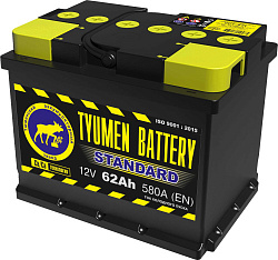 Аккумулятор Tyumen Battery STANDARD  62 Ач, Прямая полярность
