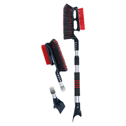 Щетка для снега со скребком City UP CU-69 телескопическая, мягкая ручка 72-97 см.