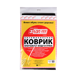 Коврик автомобильный (впитывает влагу и грязь) 3ton 38*50см. к-т 2шт.