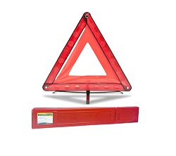 Знак аварийной остановки ГЛАВДОР GL-647 с клеенчатым оракалом, пласт. бокс, на металл. Ножках