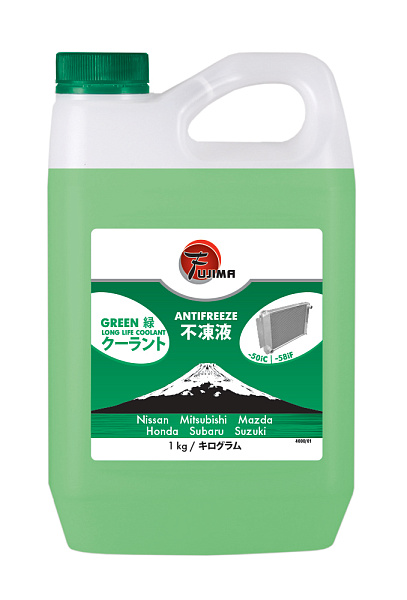 Антифриз готовый к применению FUJIMA LongLife Зелёный  1 кг.