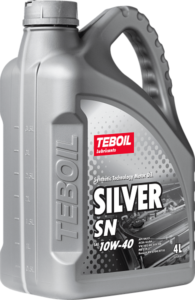 Моторное масло TEBOIL Silver SN  10W-40  4 л. п/синт.