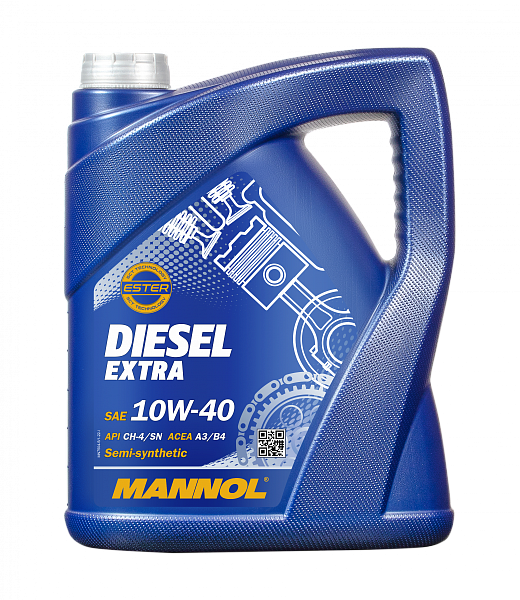 Моторное масло MANNOL Diesel Extra  10W-40  5 л. п/синт.