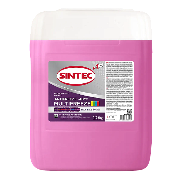 Антифриз -40 фиолетовый SINTEC Multifreeze Violet  20 кг.