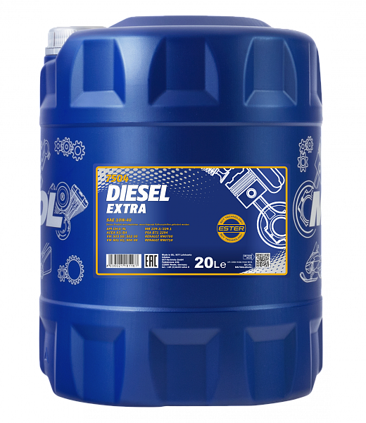 Моторное масло MANNOL Diesel Extra  10W-40  20 л. п/синт.