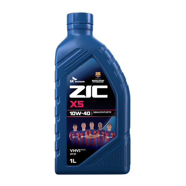 Моторное масло ZIC X5  10W-40  1 л. п/синт.