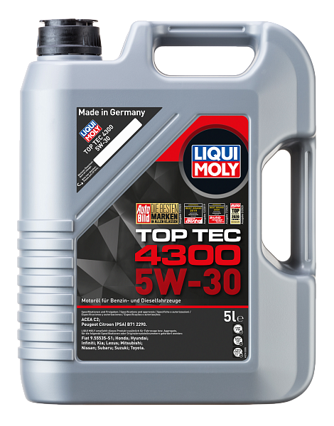 Моторное масло LIQUI MOLY Top Tec 4300  5W-30  5 л. синт.