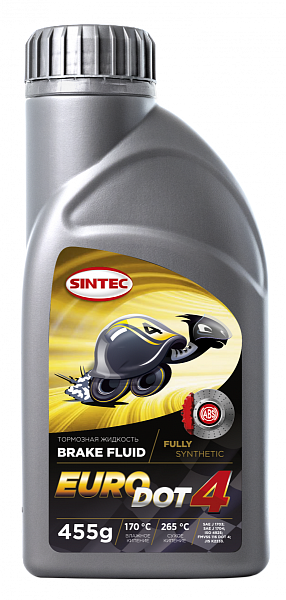 Тормозная жидкость SINTEC EURO DOT-4  455 гр.