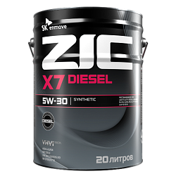Моторное масло ZIC X7 Diesel  5W-30  20 л. синт.