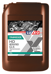 Трансмиссионное масло LUXE Transsol HD GL5  80W-90  20 л. мин.
