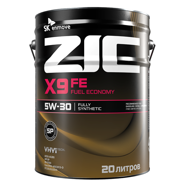 Моторное масло ZIC X9 FE  5W-30  20 л. синт.