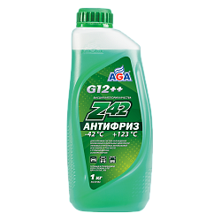 Антифриз готовый к применению AGA048Z Зеленый G12++  1 кг.