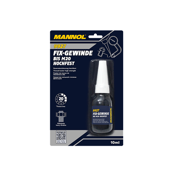 Фиксатор резьбы долговременный Fix-Gewinde Hochfest MANNOL  10 мл.