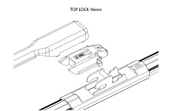 Адаптер щетки стеклоочистителя OSAWA KM11/OMA31  2 шт.