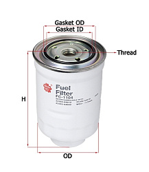 Топливный фильтр  Sakura FC1104