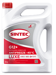Антифриз красный -40 SINTEC Luxe G-12+ Red  3 кг.