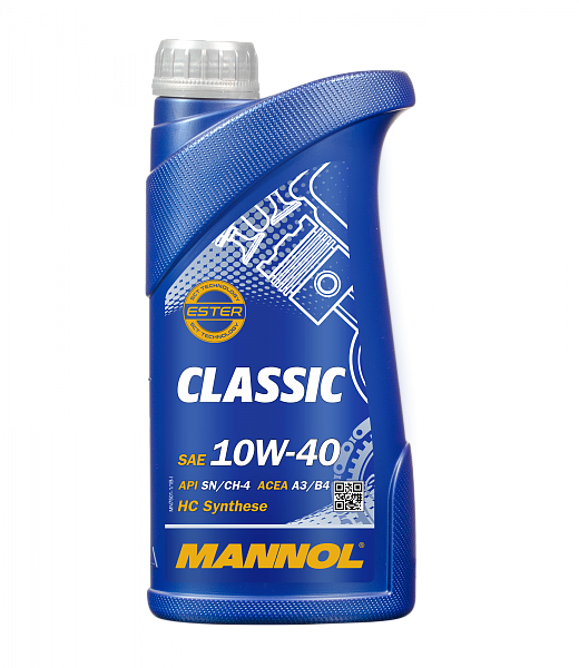 Моторное масло MANNOL Classic  10W-40  1 л. п/синт.