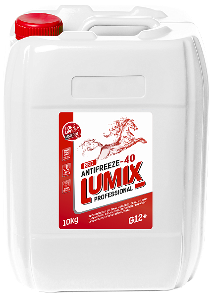 Антифриз -40 LUMIX Red G12+ красный  10 кг.